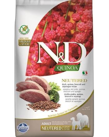 Farmina N&D dog QUINOA (GF) adult mini, neutered, duck, broccoli & asparagus 2,5kg