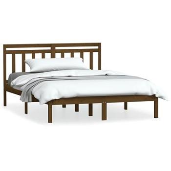 Rám postele medovo hnedý masívna borovica 120 × 200 cm, 3100587