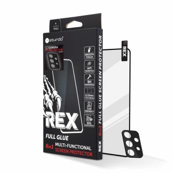 Sturdo Rex protective glass + Camera protection Samsung Galaxy A33 5G, čierne, 6v1 