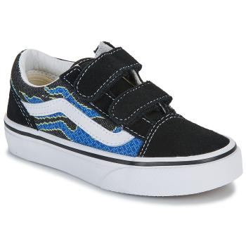 Vans  Old Skool V PIXEL FLAME BLACK/BLUE  Nízke tenisky Čierna