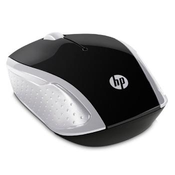 HP Myš 200 Pike Silver, 1000DPI, 2.4 [GHz], optická, 3tl., bezdrôtová, strieborná, 2 ks AAA, MacOS X 10.x,Google Chrome OS, MS Win