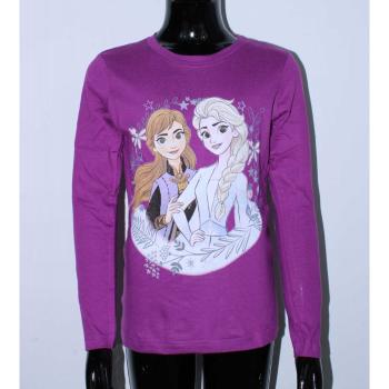 Setino Dievčenské tričko s dlhým rukávom - Frozen tmavofialové Veľkosť - deti: 122