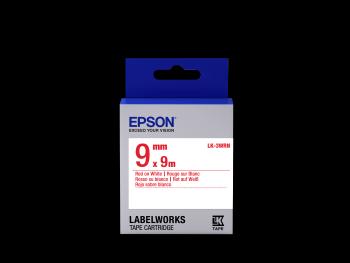 Epson LabelWorks LK-3WRN C53S653008 9mm x 9m, červená tlač / biely podklad, originálna páska