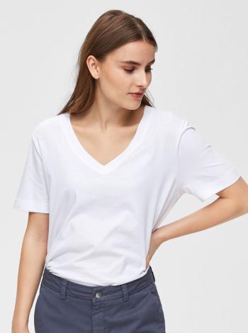 Biele basic tričko Selected Femme Standard