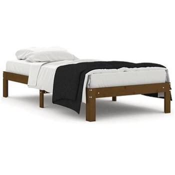 Rám postele medovo hnedý masívne drevo 90 × 190 cm Single, 810333
