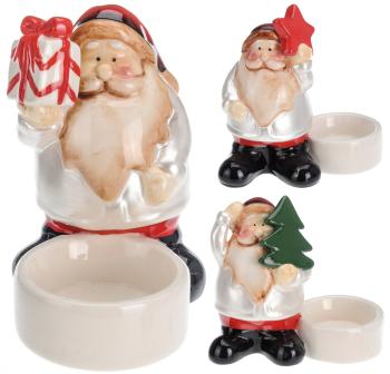 Svietnik SANTA 10cm rôzne druhy