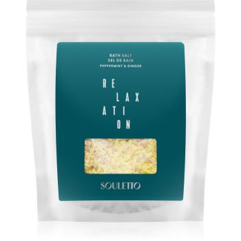Souletto Peppermint & Ginger Bath Salt soľ do kúpeľa 500 g