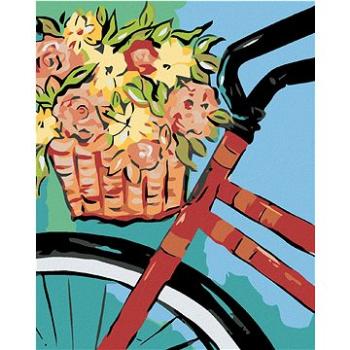 Maľovanie podľa čísel – Bicykel s košíkom kvetín (HRAmal00823nad)