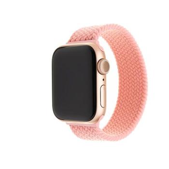 FIXED Elastic Nylon Strap pre Apple Watch 42/44/45/Ultra 49mm veľkosť XS ružový (FIXENST-434-XS-PI)