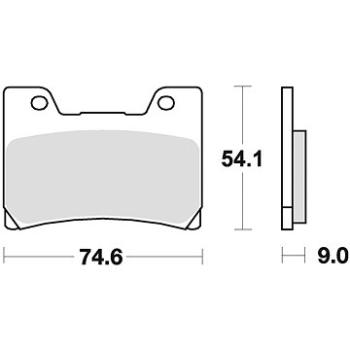 Braking brzdové doštičky (semi-metalická zmes SM1) (2 ks) M501 – 132 (M501-132)