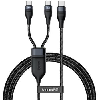 Baseus Flash Series Fast Charging Data Cable Type-C to Dual USB-C 100 W 1,5 m Black (CA1T2-C01)