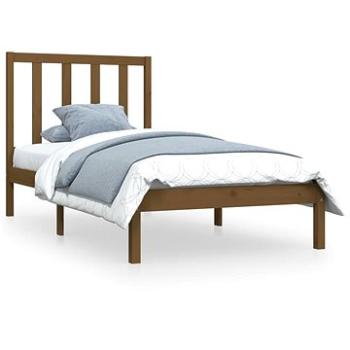 Rám postele medovo hnedý masívna borovica 90 × 190 cm Single, 3105128