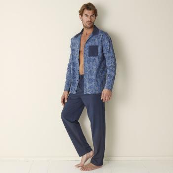 Blancheporte Pyžamo s nohavicami a dlhými rukávmi nám.modrá 107/116 (XL)