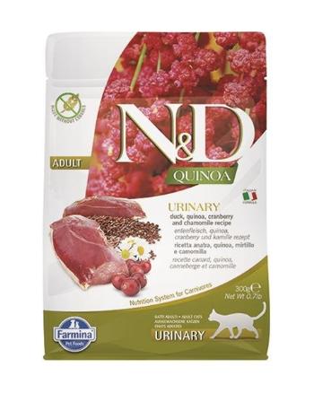 Farmina N&D cat QUINOA (GF) adult, urinary, duck & coconut granule pre mačky 0,3kg