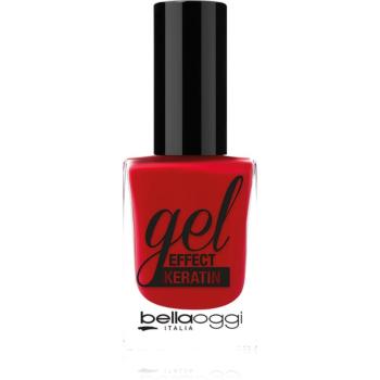 bellaoggi Gel Effect Keratin Nail Polish lak na nechty odtieň Cherry Passion 10 ml