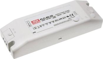 Mean Well PLC-60-24 LED driver, napájací zdroj pre LED  konštantné napätie, konštantný prúd 60 W 0 - 2.5 A 24 V/DC bez m