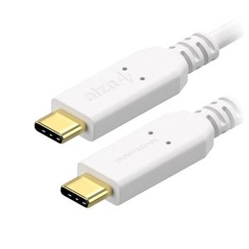 AlzaPower Core USB-C/USB-C 3.2 Gen 1, 5 A, 100 W, 0,15 m biely (APW-CBTC3001W)