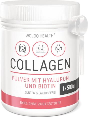 Kolagén s kyselinou hyalurónovou a biotínom - 500 g - WoldoHealth®