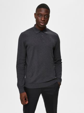 Šedý sveter s limcom Selected Homme