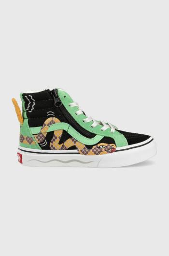 Detské tenisky Vans SK8 Hi Reissue Side Zip S MINIM čierna farba