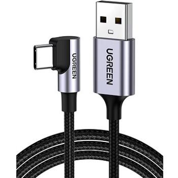 UGREEN USB-A Male to USB-C Male 3.0 3A 90-Degree Angled Cable 1 m Black (20299)