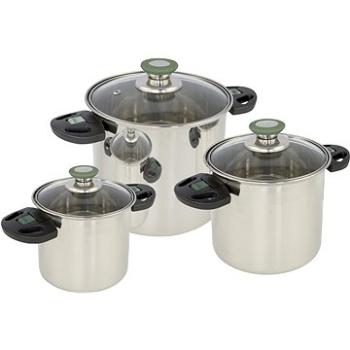 Bo-Camp Cookware set Elegance Compact 3 Stainless steel (8712013009315)