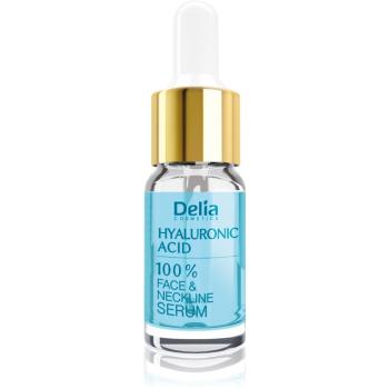 Delia Cosmetics Professional Face Care Hyaluronic Acid intenzívne vyplňujúce a protivráskové sérum s kyselinou hyalurónovou na tvár, krk a dekolt 10 m