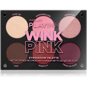 Inglot PlayInn paletka očných tieňov odtieň Wink Pink