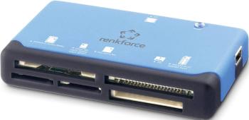 Renkforce CR17e externá čítačka pamäťových kariet USB 2.0 modrá