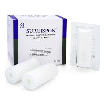 SURGISPON Tampon  80 x 30 mm 6 kusov