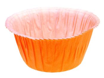 Pečící košíčky na muffiny samonosné - oranžové 50 ks - 