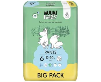 MUUMI Baby Pants 6 Junior 12-20 kg (52 ks), nohavičkové eko plienky