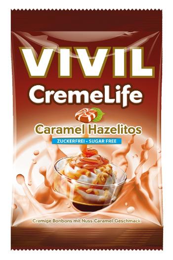 Vivil Bonbons Creme Life Classic drops s karamelovo-lieskovo-orieškovou príchuťou bez cukru 110 g