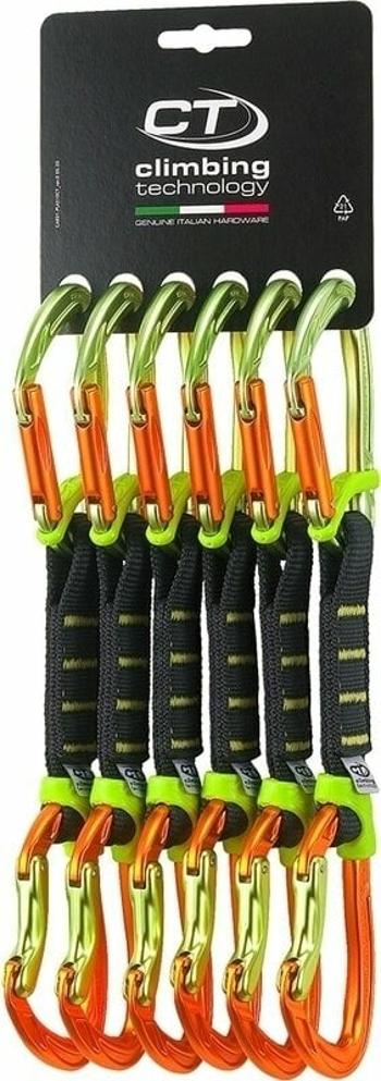 Climbing Technology Nimble Fixbar Set NY Pro Pack of 6 Quickdraws Green/Orange 12 cm