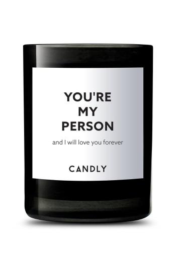 Candly - Voňavá sójová sviečka You're my person and I will love you forever 250 g