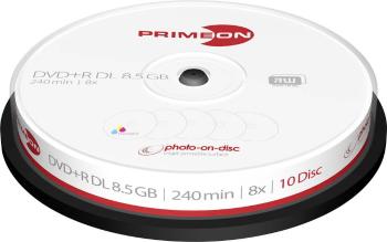 Primeon 2761254 DVD+R DL 8.5 10 ks vreteno možnosť potlače