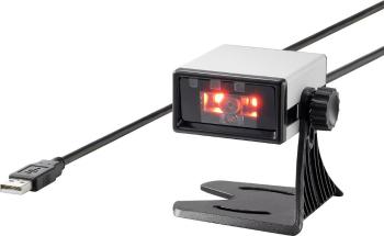 Renkforce FS5022J skener 2D čiarového kódu káblové 2D Imager strieborná, čierna stolný  USB