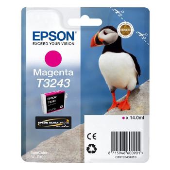 Epson originál ink C13T32434010, magenta, 14ml, Epson SureColor SC-P400, purpurová