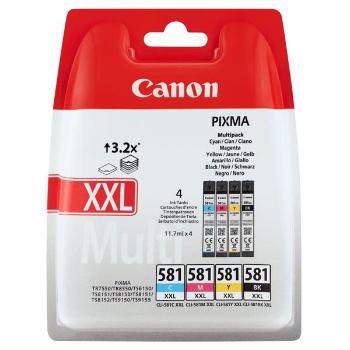 CANON CLI-581-XXL - originálna cartridge, čierna + farebná, 4x11,7ml