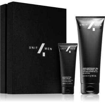 Unit4Men Regenerating set Citrus & Musk sada pre hydratovanú pokožku