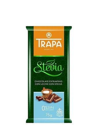 Mliečna čokoláda so stéviou TRAPA 75 g