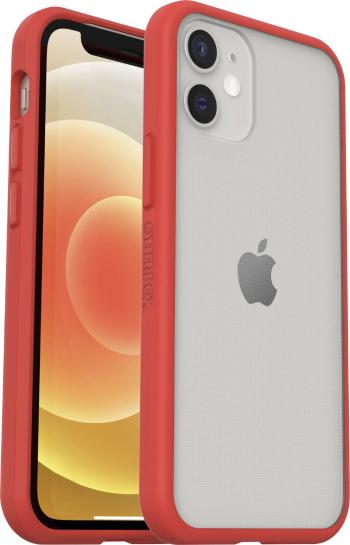 Otterbox React zadný kryt na mobil Apple iPhone 12 mini červená, priehľadná
