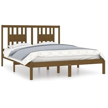 Rám postele medovo hnedý masívna borovica 140 × 200 cm, 3104066
