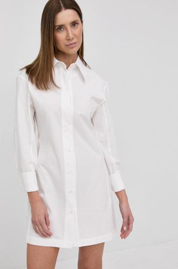 Šaty Victoria Beckham biela farba, mini, rovná
