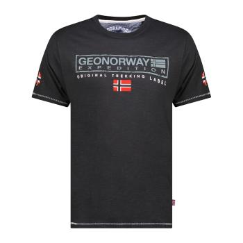 Geo Norway  SY1311HGN-Black  Tričká s krátkym rukávom Čierna