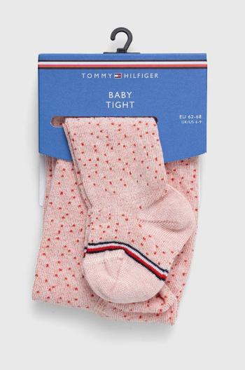 Pančuchy pre bábätká Tommy Hilfiger červená farba