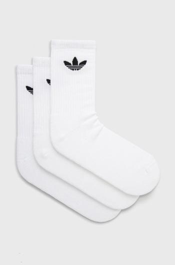 Ponožky adidas Originals (3-pack) HB5881 biela farba