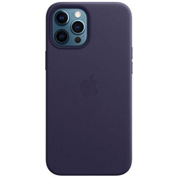 Apple iPhone 12 Pro Max Kožený kryt s MagSafe tmavo fialový (MJYT3ZM/A)