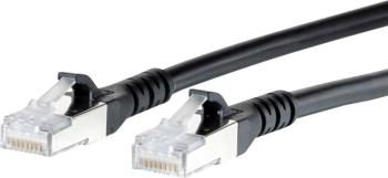 Metz Connect 1308453000-E RJ45 sieťové káble, prepojovacie káble CAT 6A S/FTP 3.00 m čierna s ochranou 1 ks