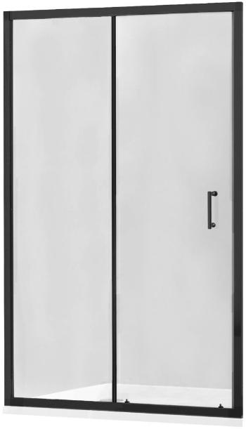 MEXEN - Apia posuvné sprchové dvere 110 cm, transparent, čierna 845-110-000-70-00